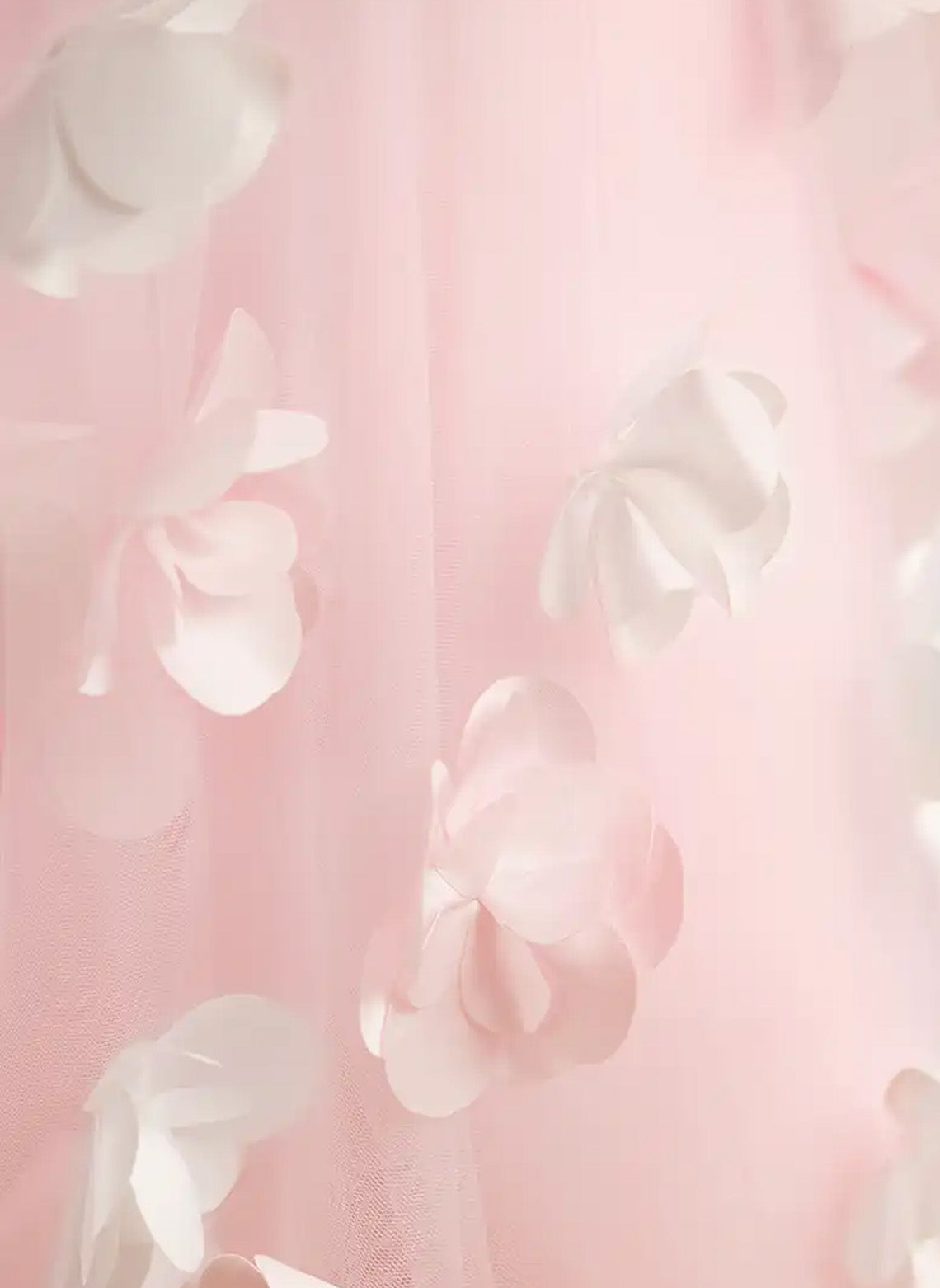 Floryme A-line Scoop Tulle Satin Floor-Length Flower Girl Dress