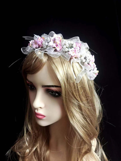 Floryme Flower Girl Headpiece Special Occasion Sequin/Flower