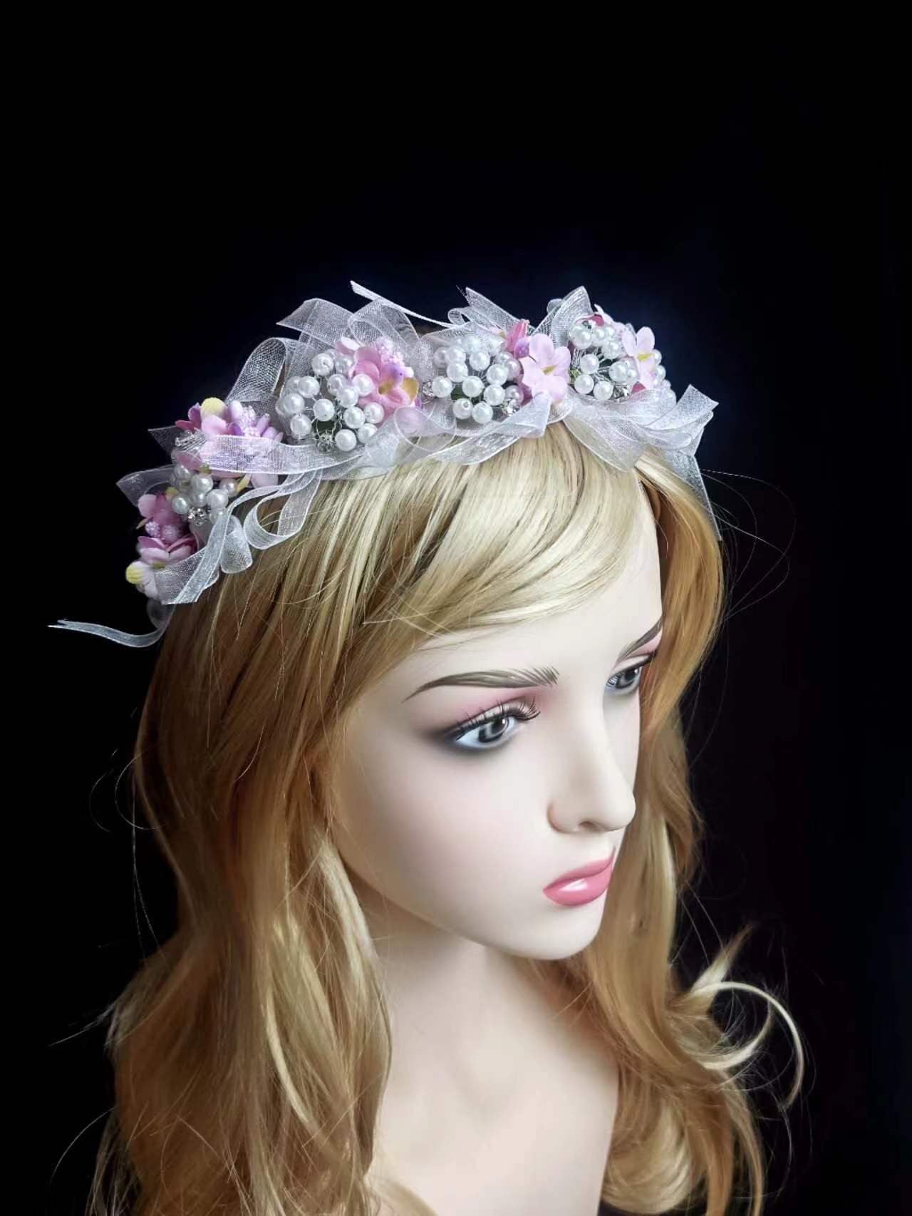 Floryme Flower Girl Headpiece Special Occasion Sequin/Flower