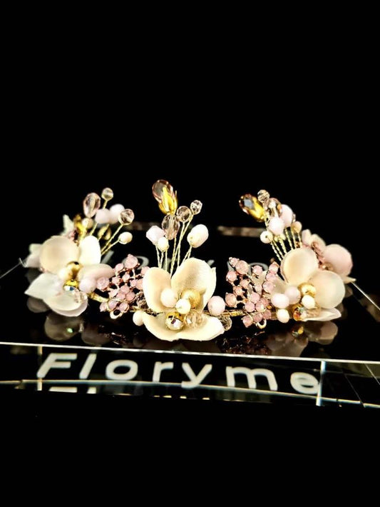 Floryme Flower Girl Alloy Headpieces With Flower