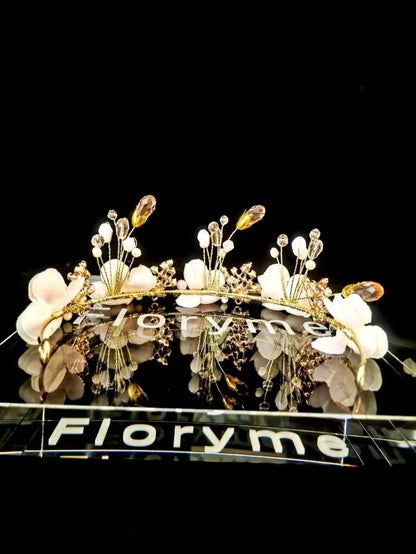 Floryme Flower Girl Alloy Headpieces With Flower