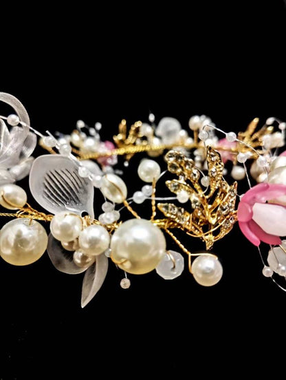 Floryme Flower Girl Alloy/Plastic Flower Headband/Headpieces With Applique/Beading/Flower/Imitation Pearls (Sold in a single piece)