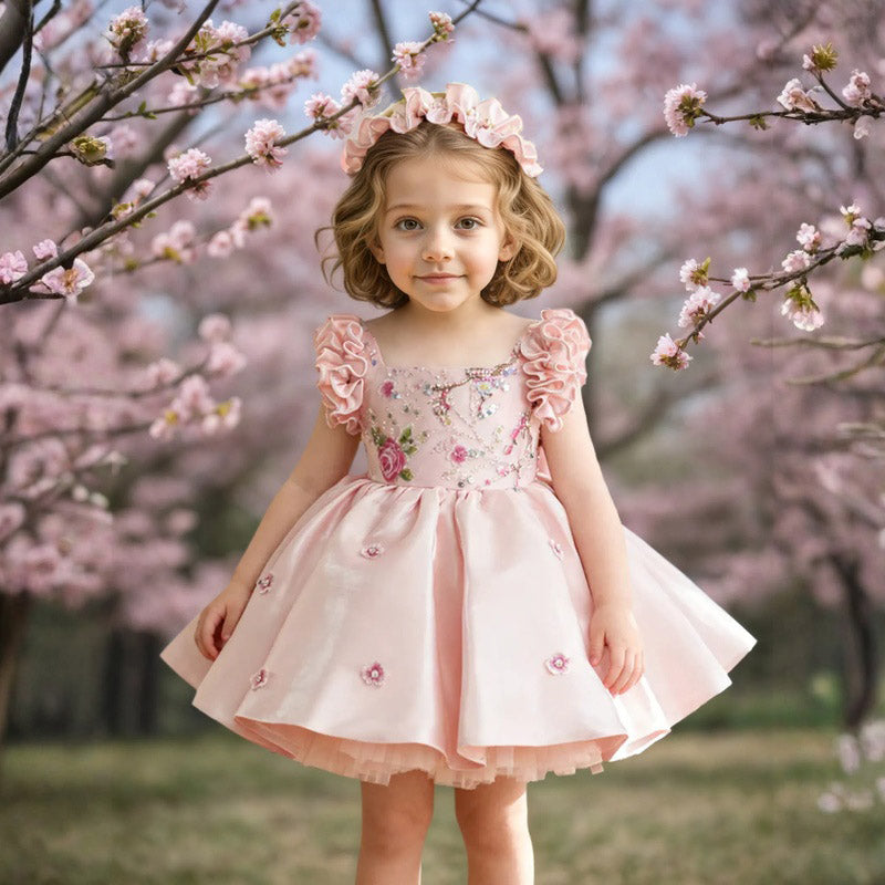 Floryme Princess Knee-length Baby Girl Birthday Dress
