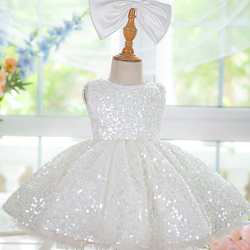Floryme Princess Sequined Knee-length Toddler Birthday Dress