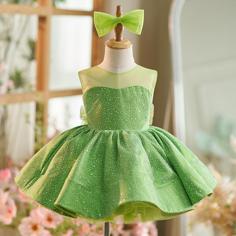 Floryme Princess Knee-length Baby Girl Birthday Dress