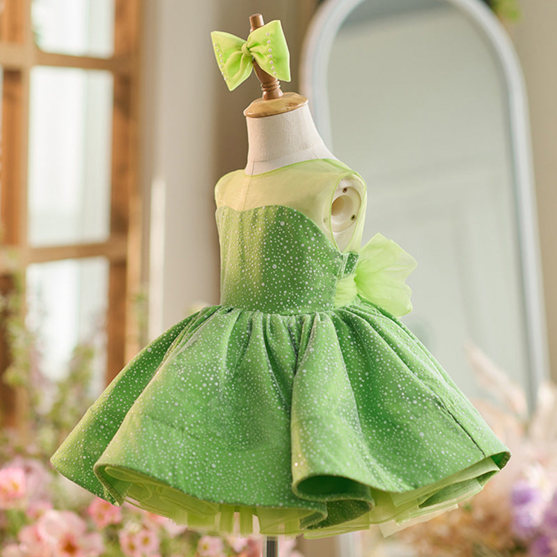 Floryme Princess Knee-length Baby Girl Birthday Dress
