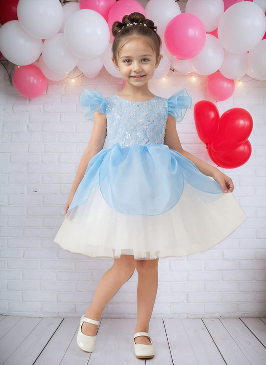 Floryme Princess Knee-length Baby Girl Birthday Dress