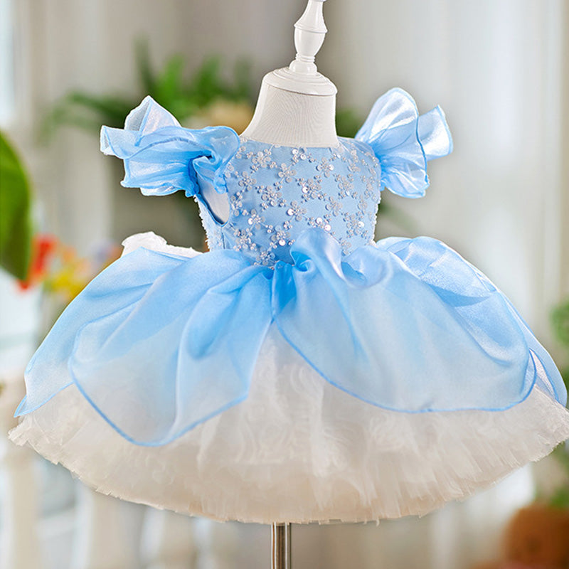 Floryme Princess Knee-length Baby Girl Birthday Dress