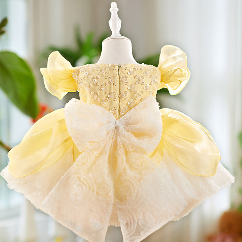 Floryme Princess Knee-length Baby Girl Birthday Dress