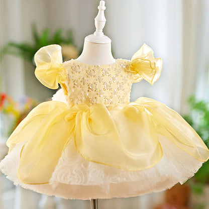 Floryme Princess Knee-length Baby Girl Birthday Dress