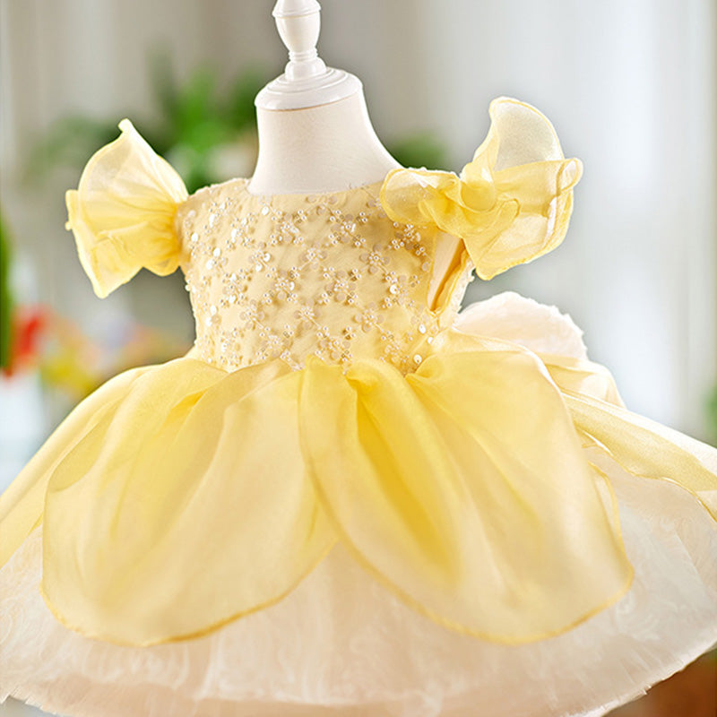 Floryme Princess Knee-length Baby Girl Birthday Dress
