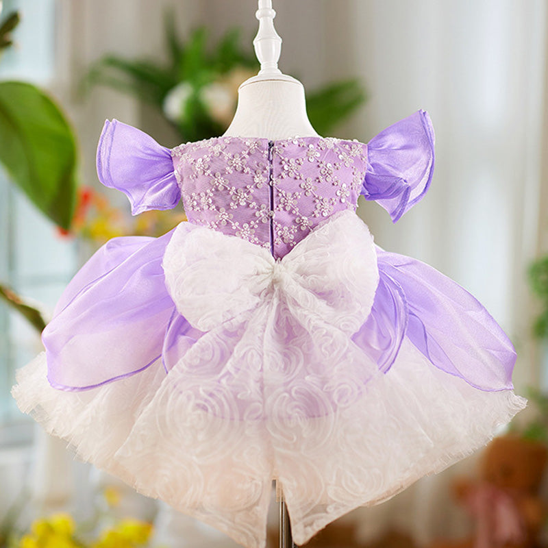 Floryme Princess Knee-length Baby Girl Birthday Dress