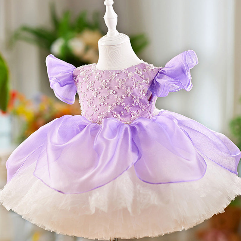 Floryme Princess Knee-length Baby Girl Birthday Dress