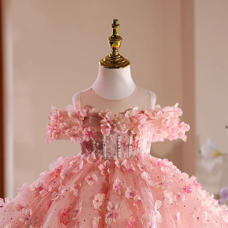 Floryme Princess Knee-length Toddler Birthday Dress