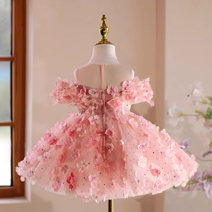Floryme Princess Knee-length Toddler Birthday Dress