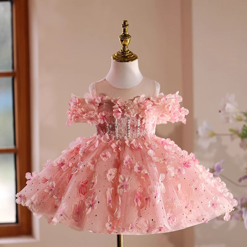 Floryme Princess Knee-length Toddler Birthday Dress