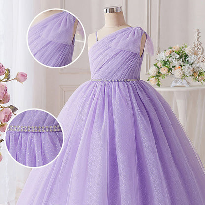 Floryme A-line Floor-Length 1st Birthday Dress and Pageant Dress