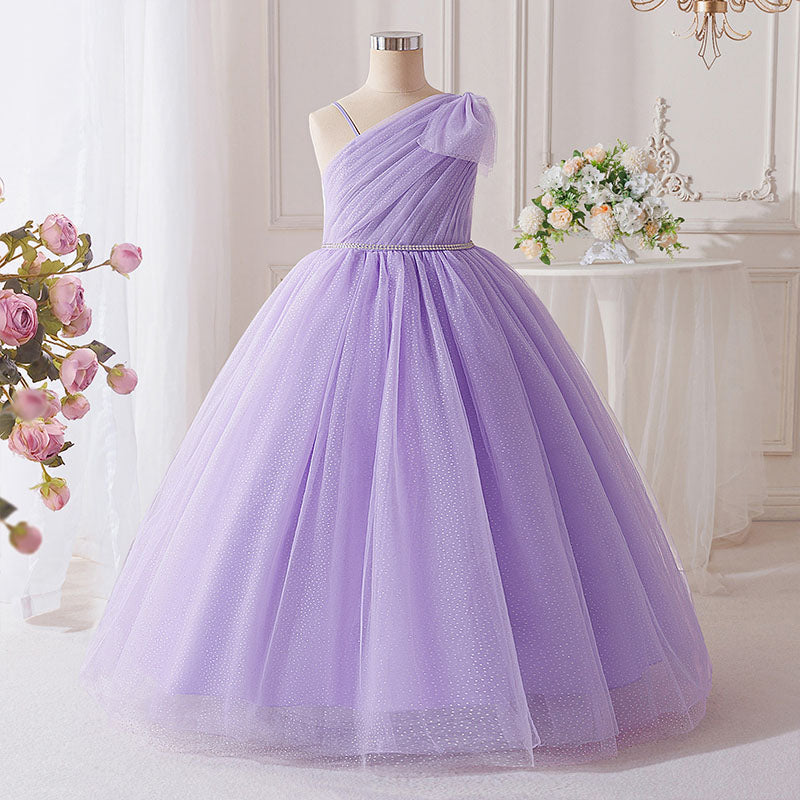 Floryme A-line Floor-Length 1st Birthday Dress and Pageant Dress