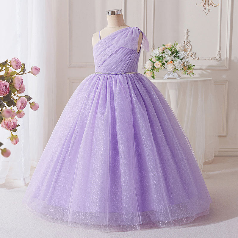 Floryme A-line Floor-Length 1st Birthday Dress and Pageant Dress