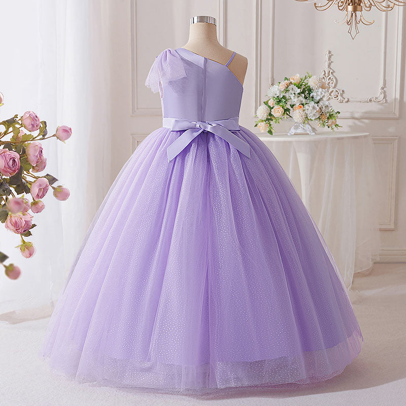 Floryme A-line Floor-Length 1st Birthday Dress and Pageant Dress