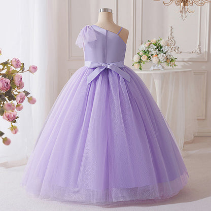 Floryme A-line Floor-Length 1st Birthday Dress and Pageant Dress